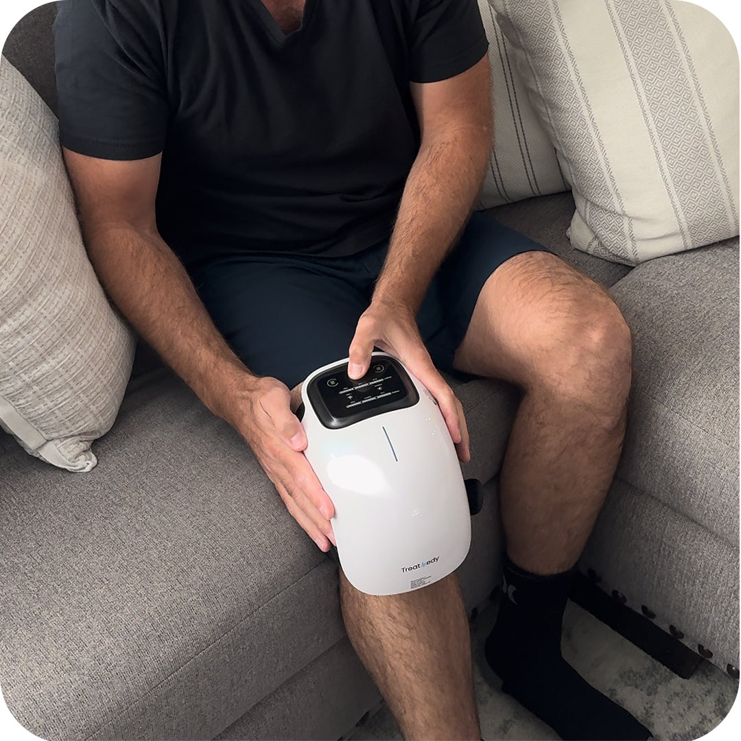 ThermoGen Pro masseur de genou: chauffant,vibrant et lumière infrarouge